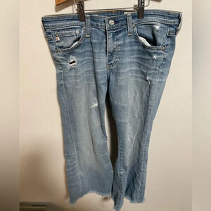 Adriano Goldschmied AG Belle Flare Light Blue Washed Jeans Size 29
